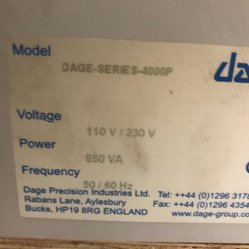 Nordson / Dage 4000 P Series Pull & Shear Tester