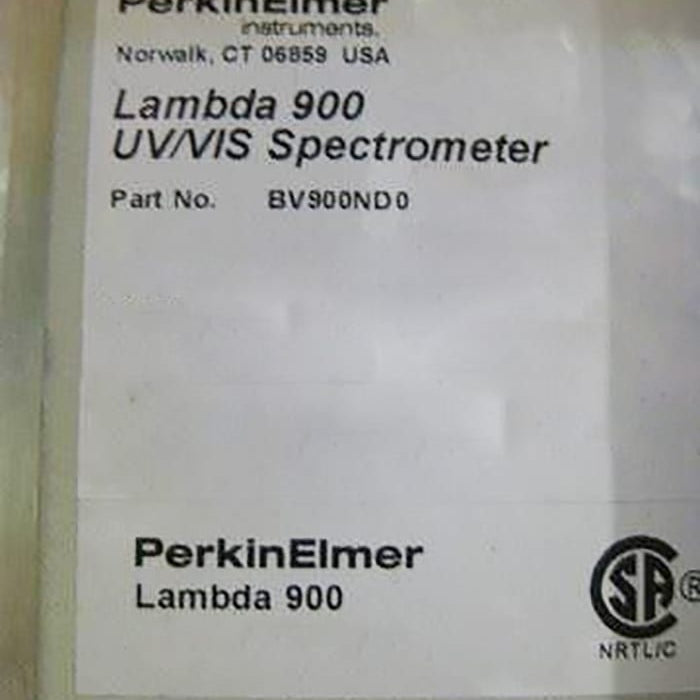 Perkin Elmer Lambda 900 UV-VIS-NIR Spectrometer (Ultraviolet-Visible-Near-Infrared)