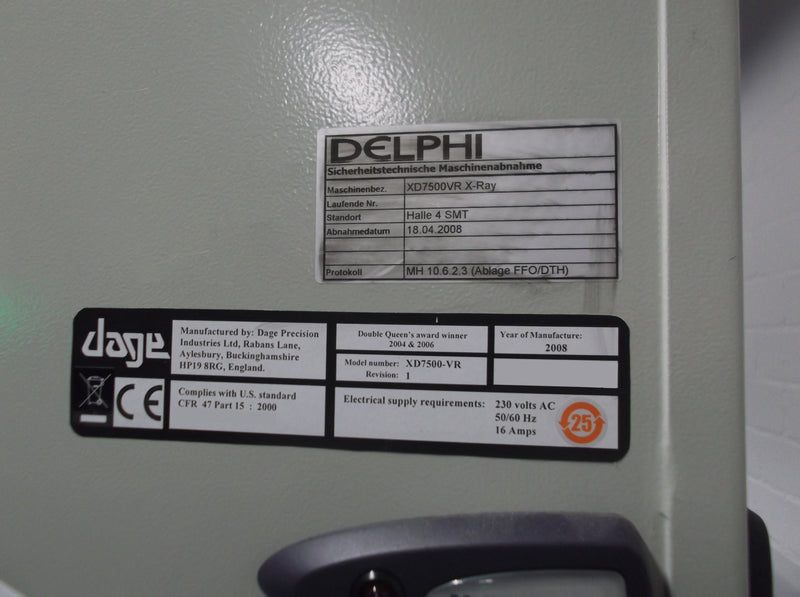 Nordson / Dage XD 7500 VR X-ray