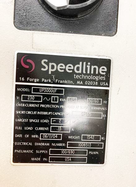Speedline / MPM Ultra Flex 3000 Screen Printer
