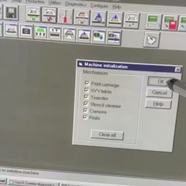 Quad AVX 500 Screen Printer