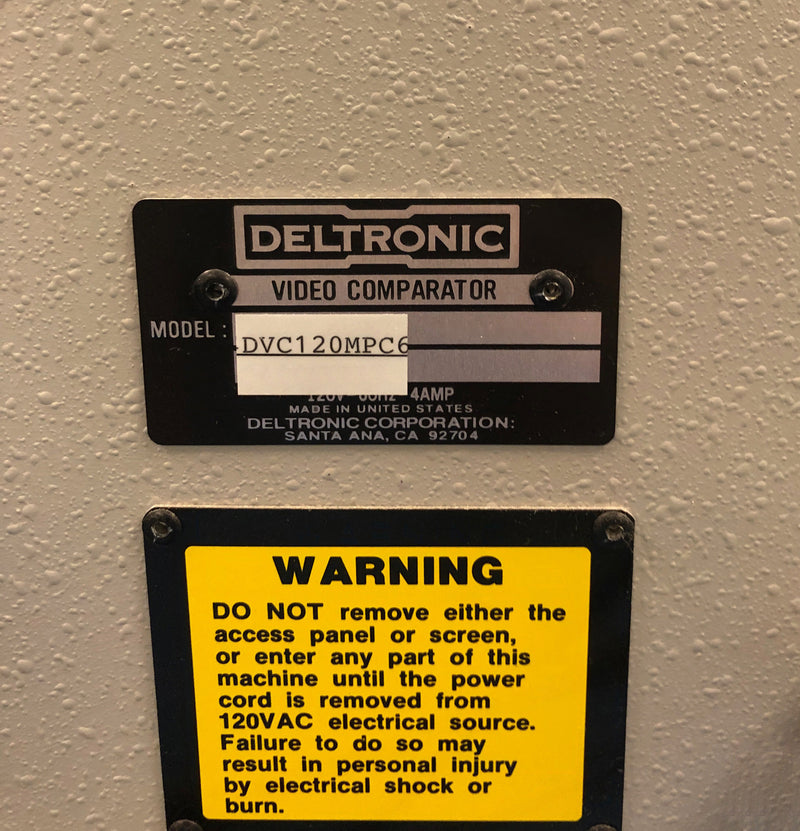 Deltronic DVC 120 MPC 6 Video Comparator