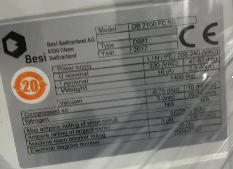 Esec DB 2100 FC HS Die Bonder