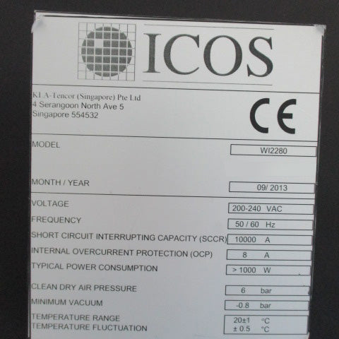 KLA / ICOS WI 2280 Inspection System