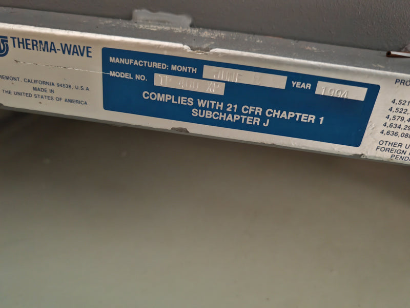 KLA / Therma-wave TP 420 Implant Dosing Measurement