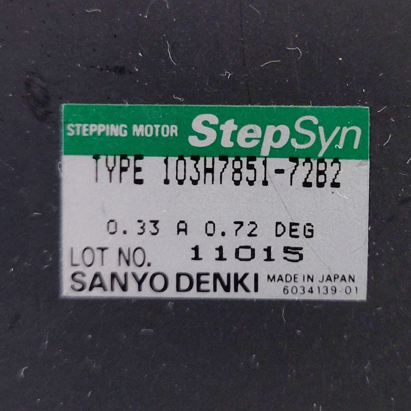 Sanyo Denki 103 H 7851-72 B 2 Stepper Motor