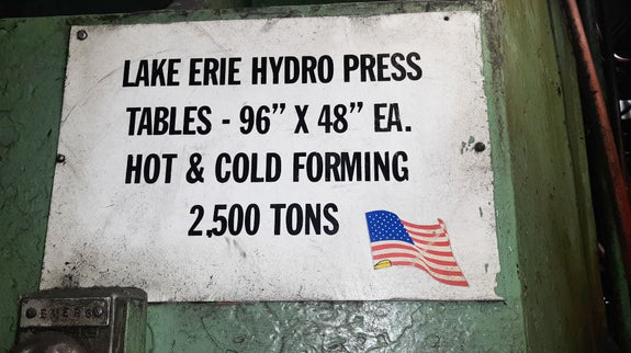 Lake Erie Hydraulic Press
