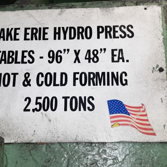 Lake Erie Hydraulic Press