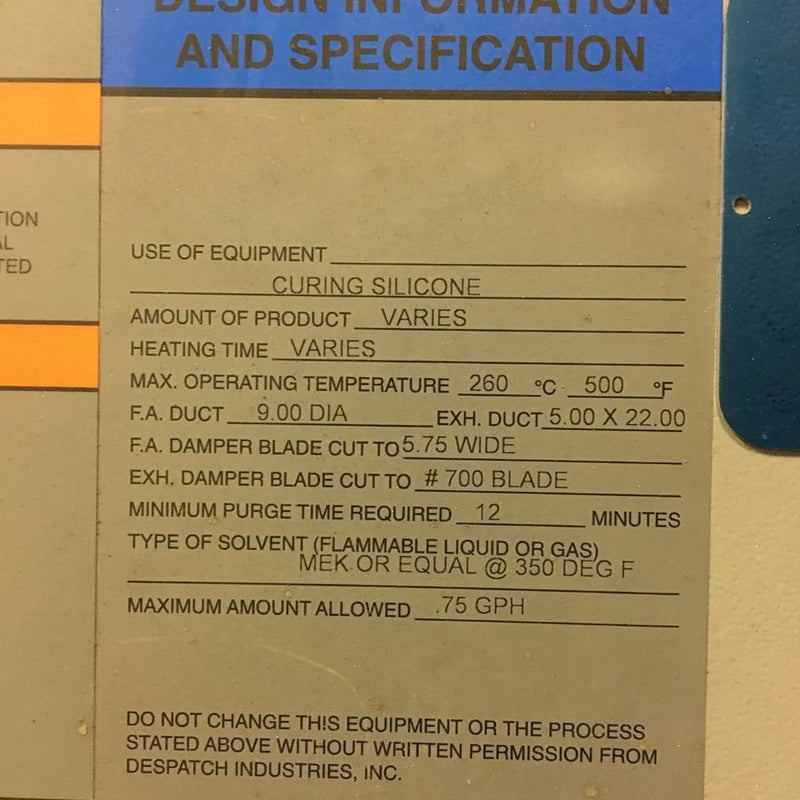 Despatch PSD 3-77 S 1 G Oven