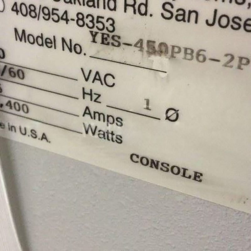 Yes 450 PB 6-2 P Polyimide Bake Oven