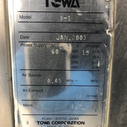 Towa Y 1 Auto Molding System