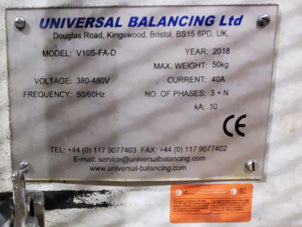 Burke E. Porter V 10 S-FA-D Universal Balancer