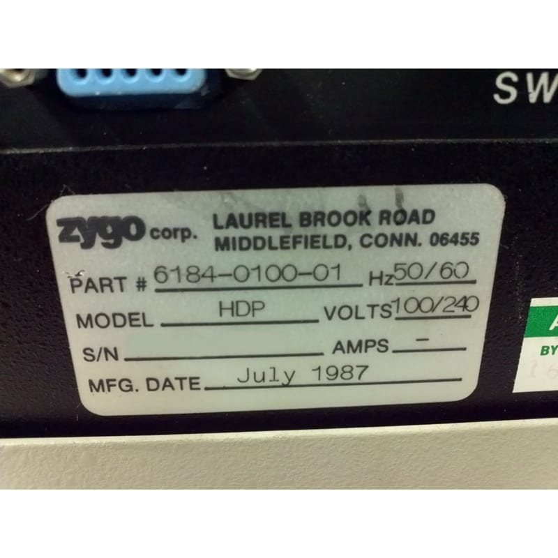 Zygo Mark 1 a / Mark IV HDP Interferometer