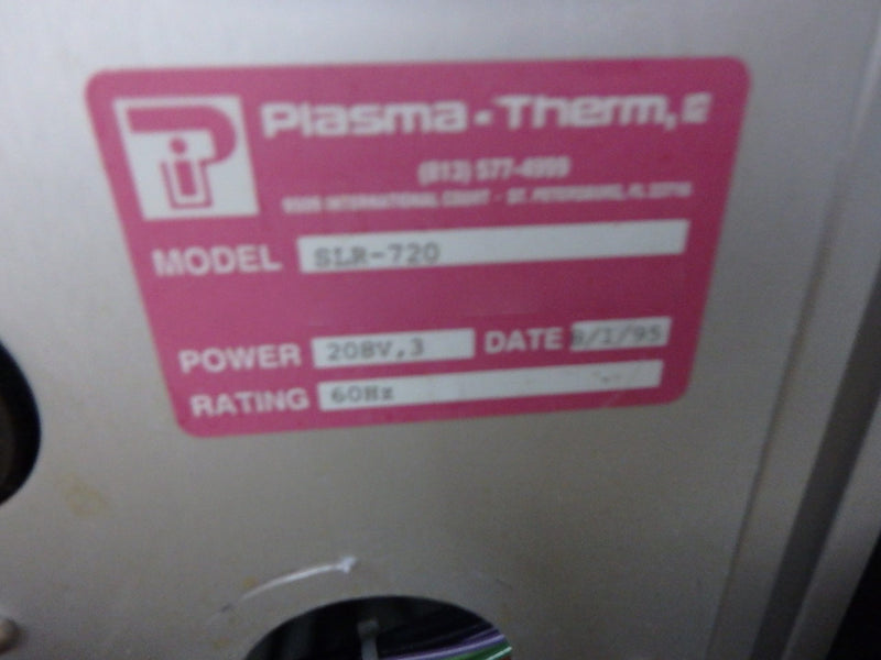 Plasmatherm SLR 720 DRIE (Deep Reactive Ion Etch)