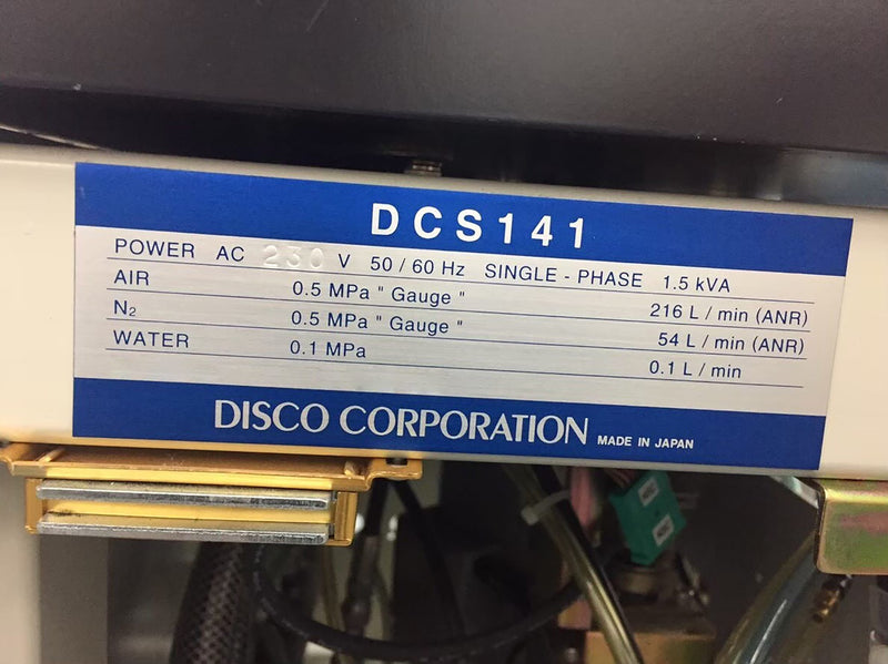 Disco DCS 141 Wafer Cleaner / Spin Dryer