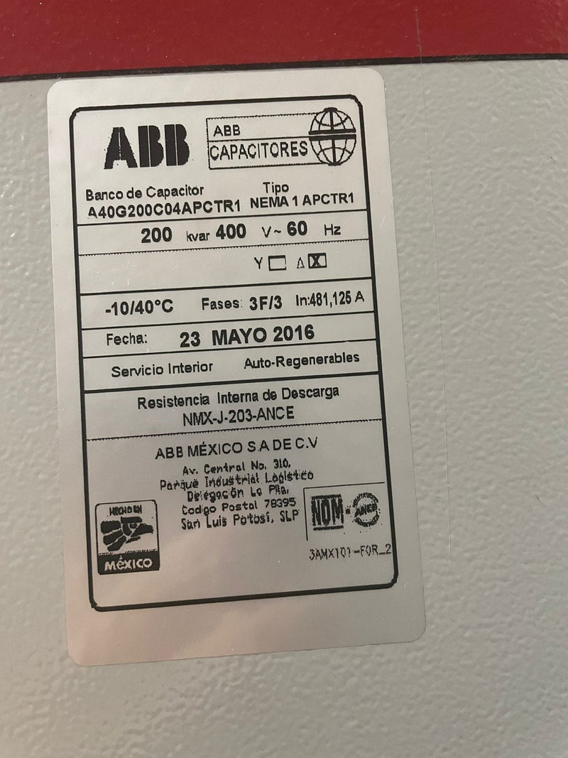 ABB Nema 1 Capacitor