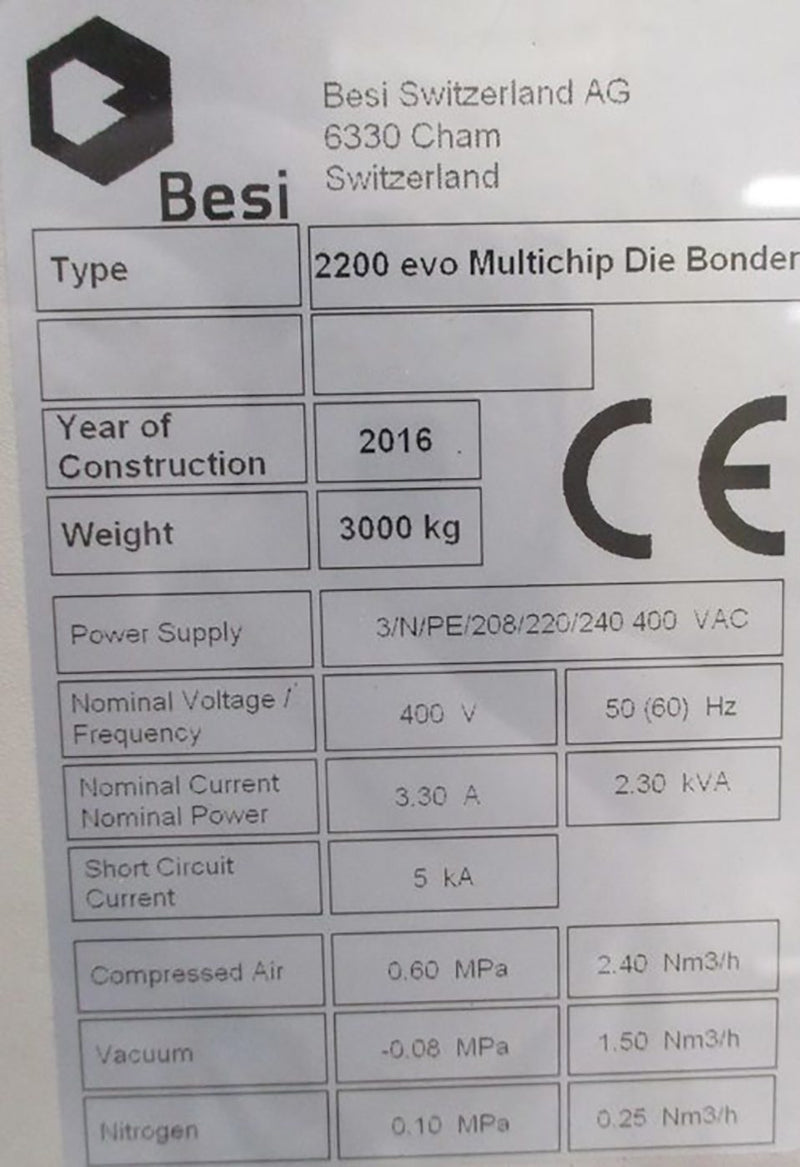Besi / Datacon 2200 EVO Multi-Chip Die Bonder