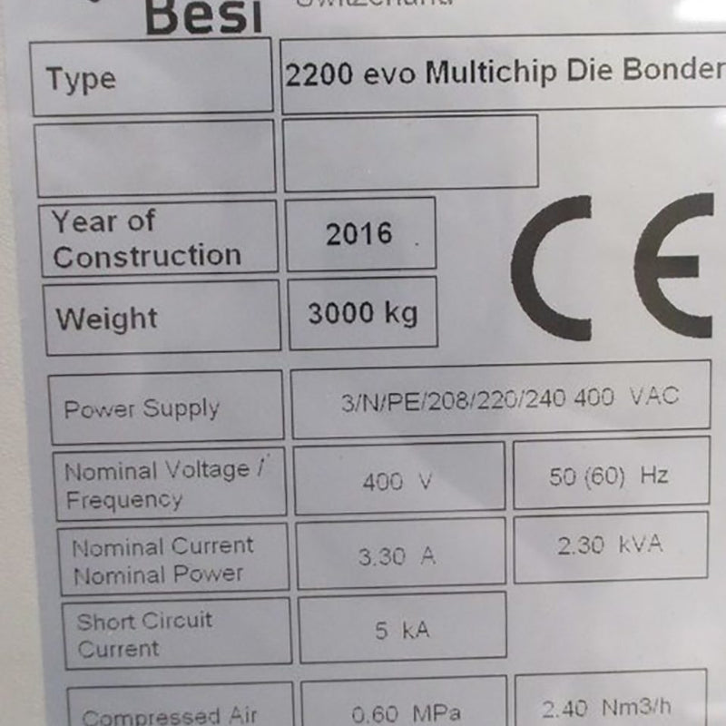 Besi / Datacon 2200 EVO Multi-Chip Die Bonder
