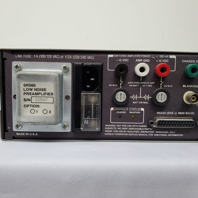 Stanford Research Systems (SRS) SR 560 Low Noise Preamplifier