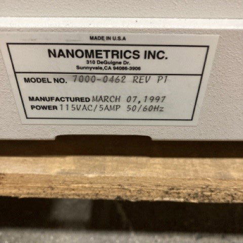 ONTO / Nanometrics Nanospec AFT 4000 Film Thickness Measurement