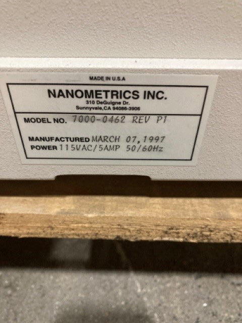 ONTO / Nanometrics Nanospec AFT 4000 Film Thickness Measurement