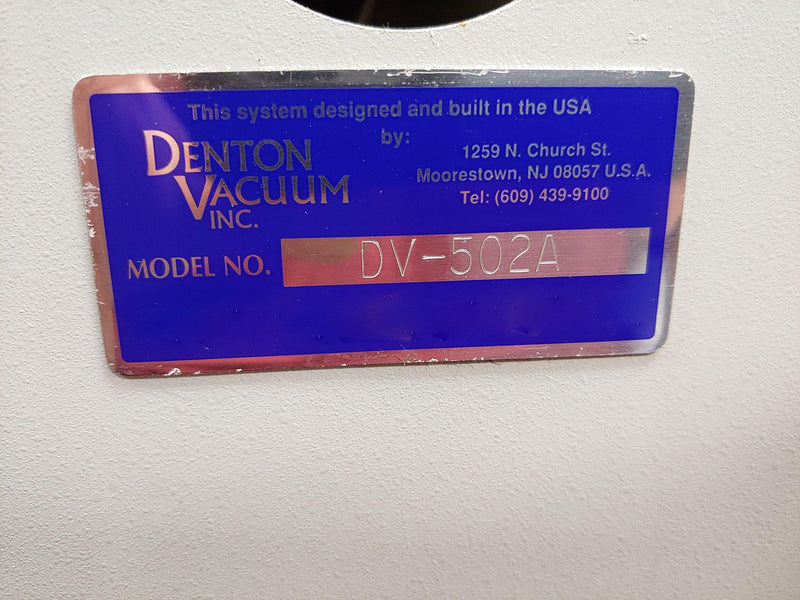 Denton DV 502 A Vacuum Evaporator