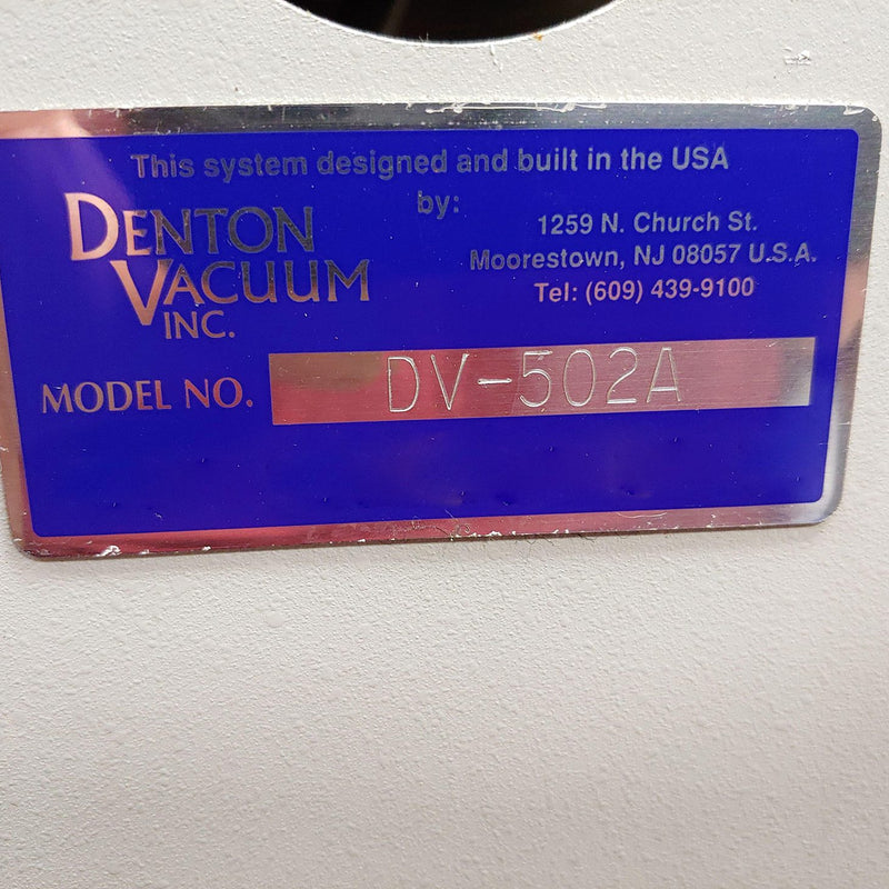 Denton DV 502 A Vacuum Evaporator