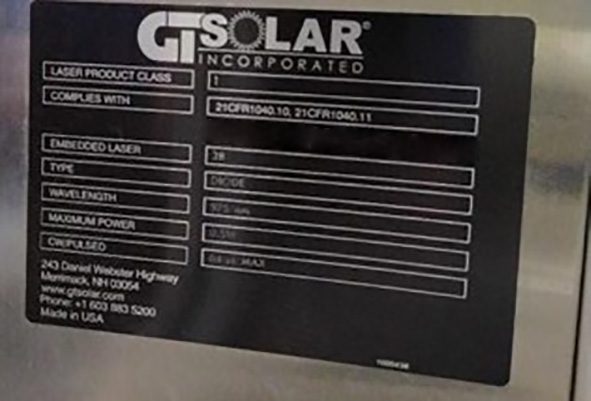 GT Solar Electronic Measurement Device