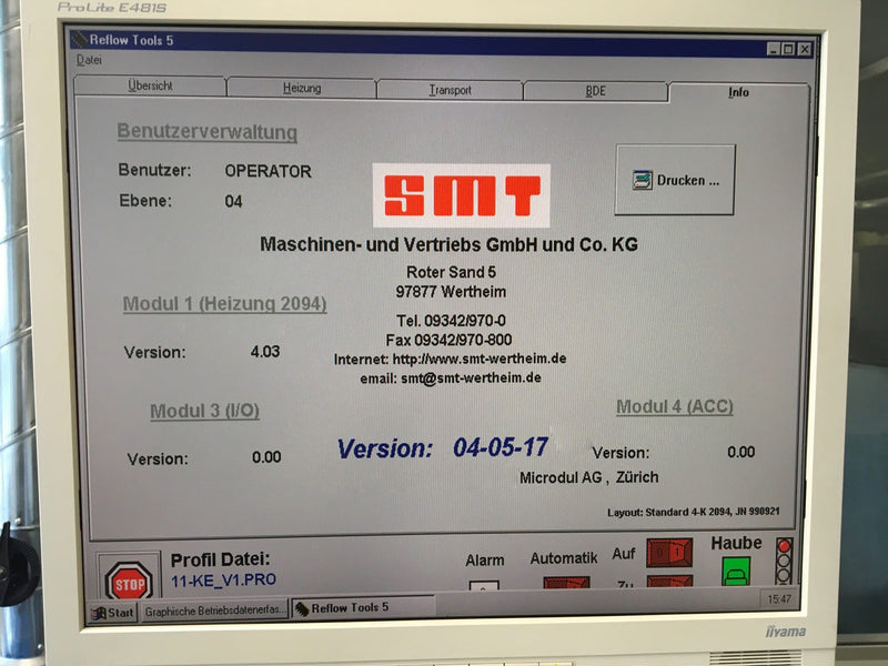 SMT 460 / 1.6 C Reflow Oven