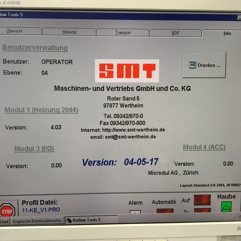 SMT 460 / 1.6 C Reflow Oven