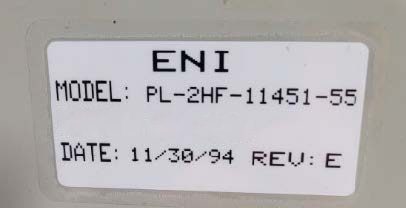 ENI Plasmaloc 2 HF Low Frequency Generator