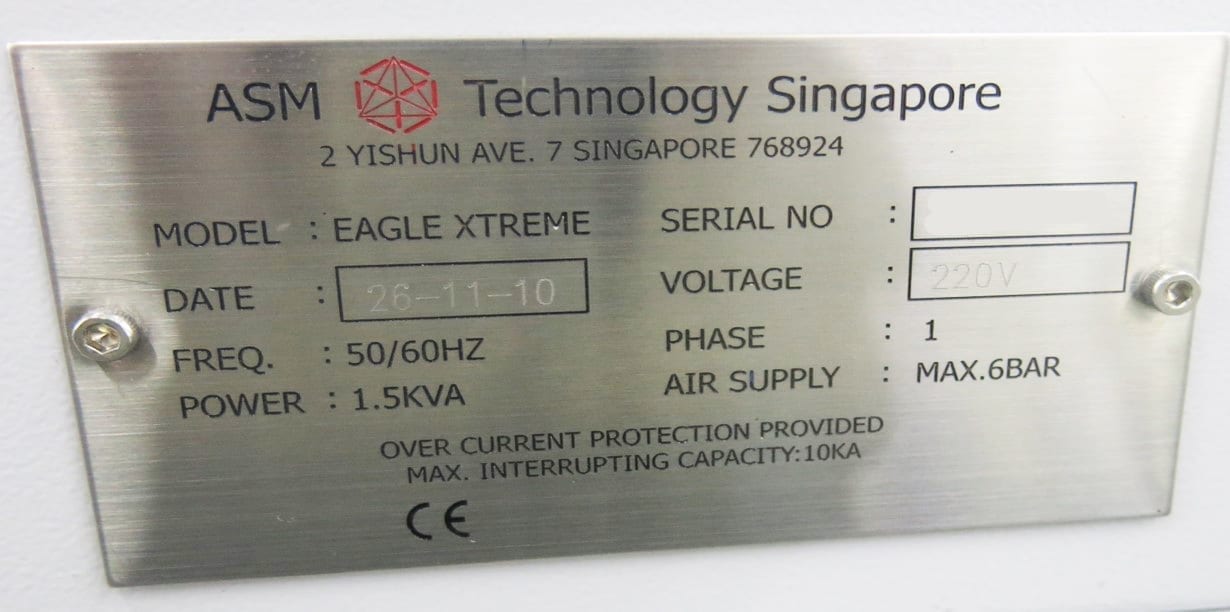 ASM Eagle Xtreme Gold Wire Bonder – Bridge Tronic Global