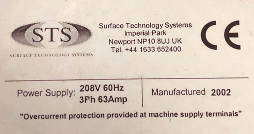 SPTS / STS MACS ICPHR Etcher