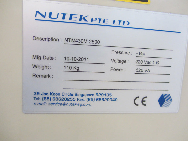 Nutek NTM 430 M 2500 Conveyor
