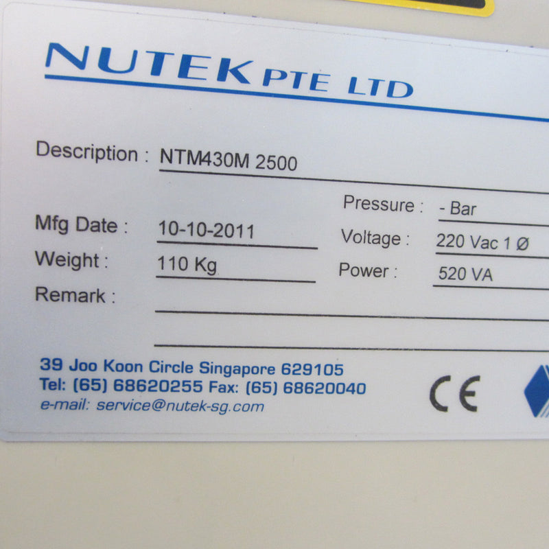 Nutek NTM 430 M 2500 Conveyor