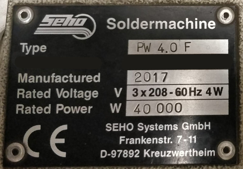 Seho Power Wave 4.0 F Soldering Machine
