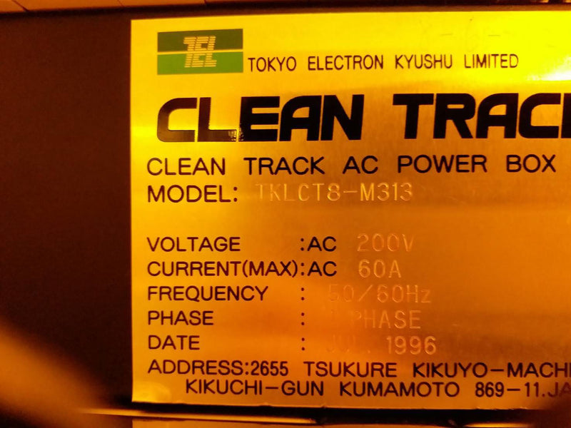 Tel Mark 7 Coater / Developer