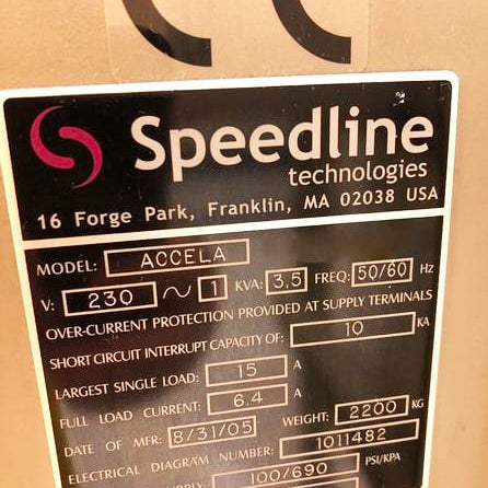 Speedline / MPM Accela Screen Printer