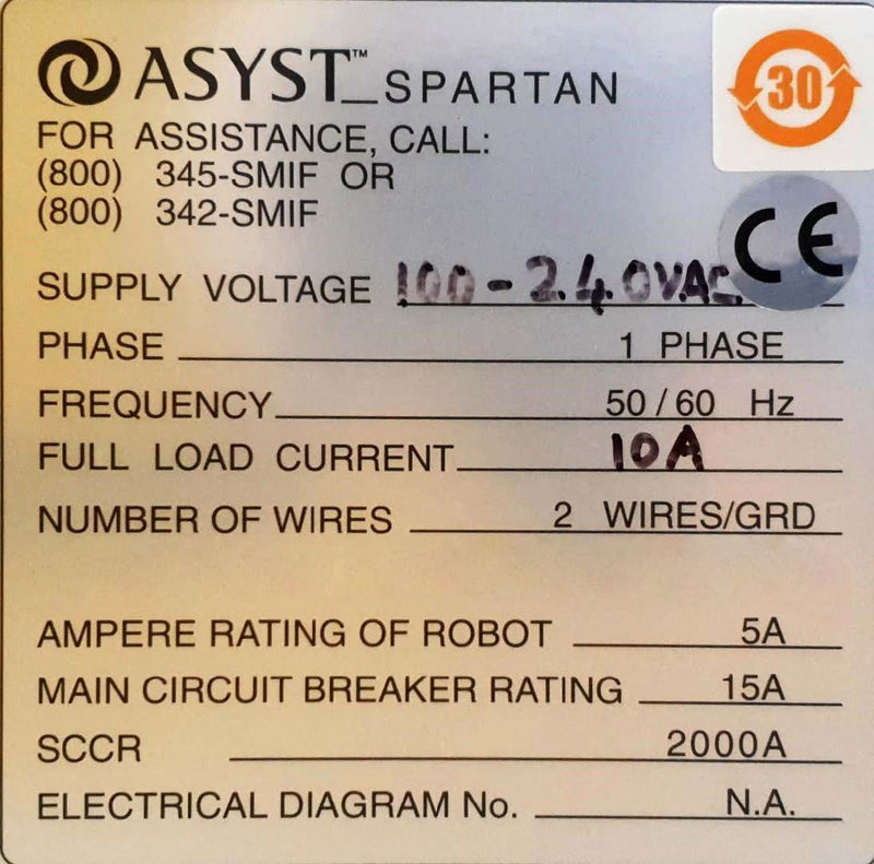 Asyst Spark Semi-Micro Inspection Module