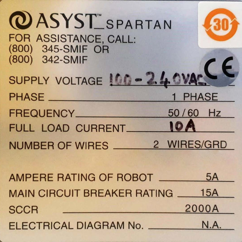Asyst Spark Semi-Micro Inspection Module