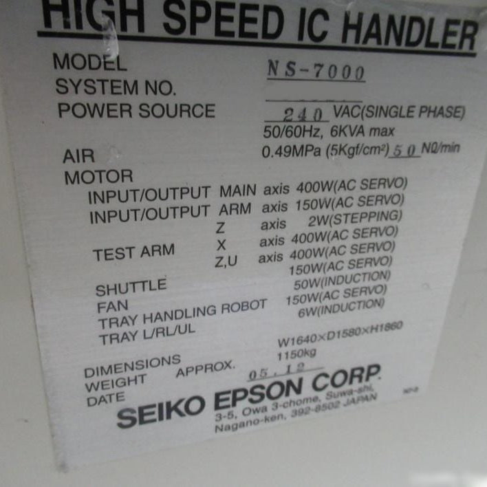 Seiko / Epson NS 7000 Handler