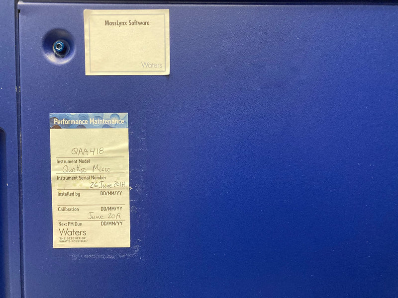 Waters Quattro LC-MS-MS (Liquid Chromatography–Tandem Mass Spectrometry)