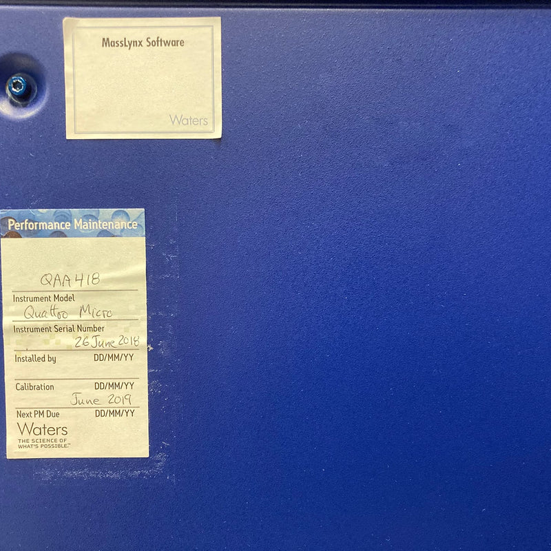 Waters Quattro LC-MS-MS (Liquid Chromatography–Tandem Mass Spectrometry)
