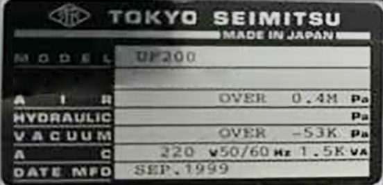 Accretech / TSK UF 200 Automatic Wafer Prober