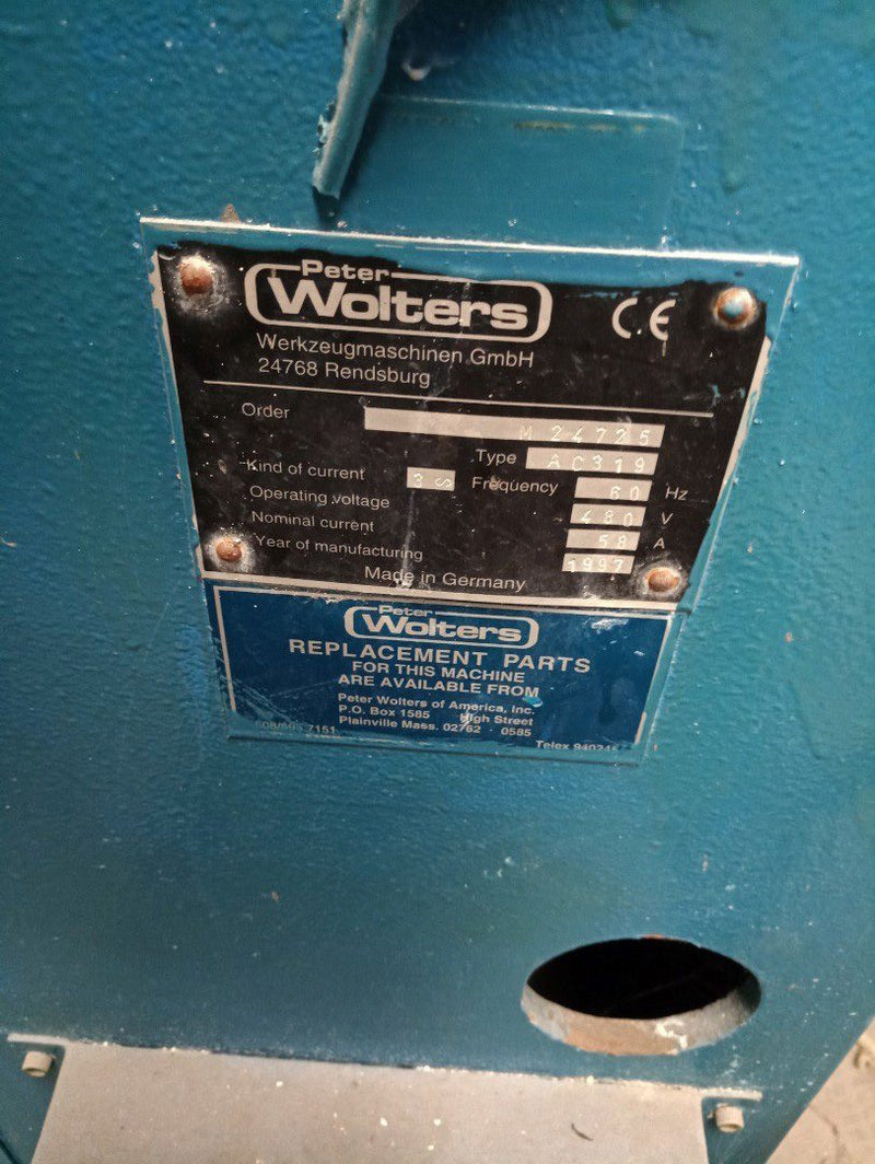 Peter Wolters AC 319 Double Sided Lapper / Polisher