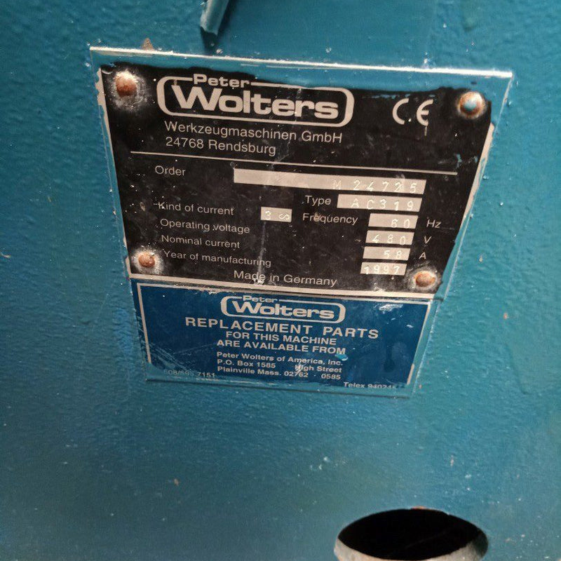Peter Wolters AC 319 Double Sided Lapper / Polisher
