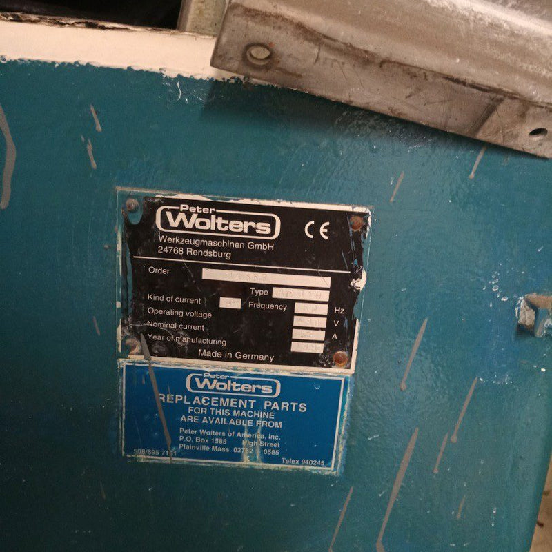 Peter Wolters AC 319 Double Sided Lapper / Polisher