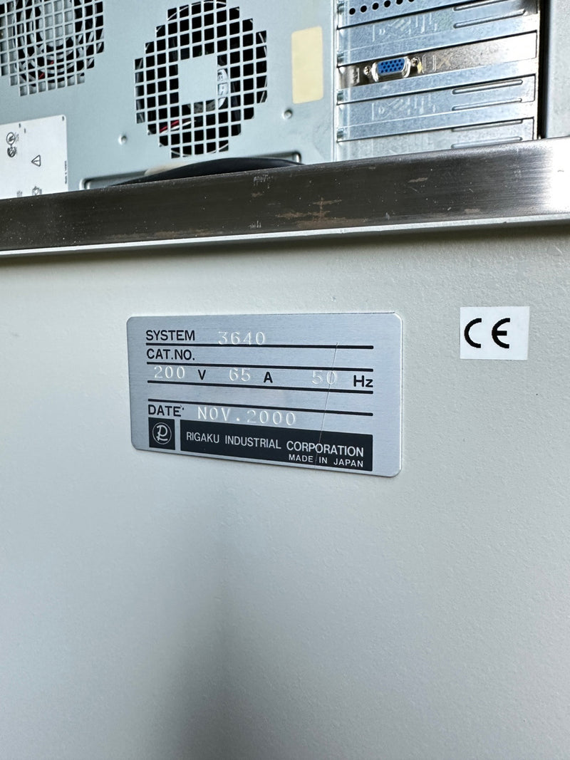 Rigaku 3640 Wafer / Disk Analyzer