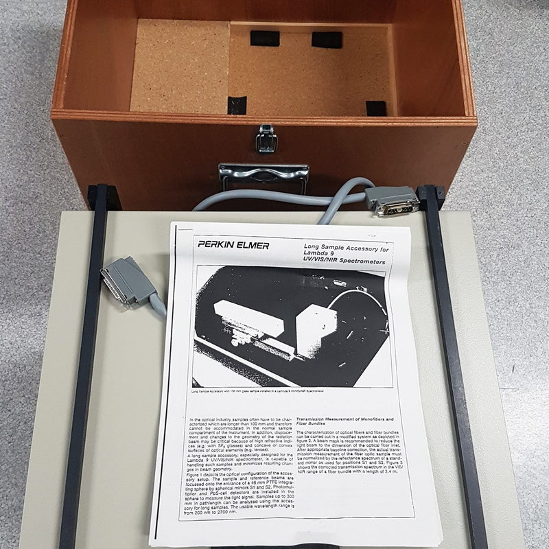 Perkin Elmer Lambda 19 UV-VIS-NIR Spectrometer (Ultraviolet-Visible-Near-Infrared)