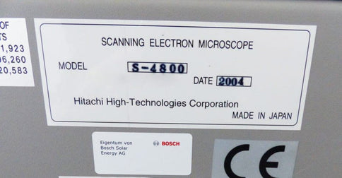 Hitachi S 4800 I SEM (Scanning Electron Microscope)